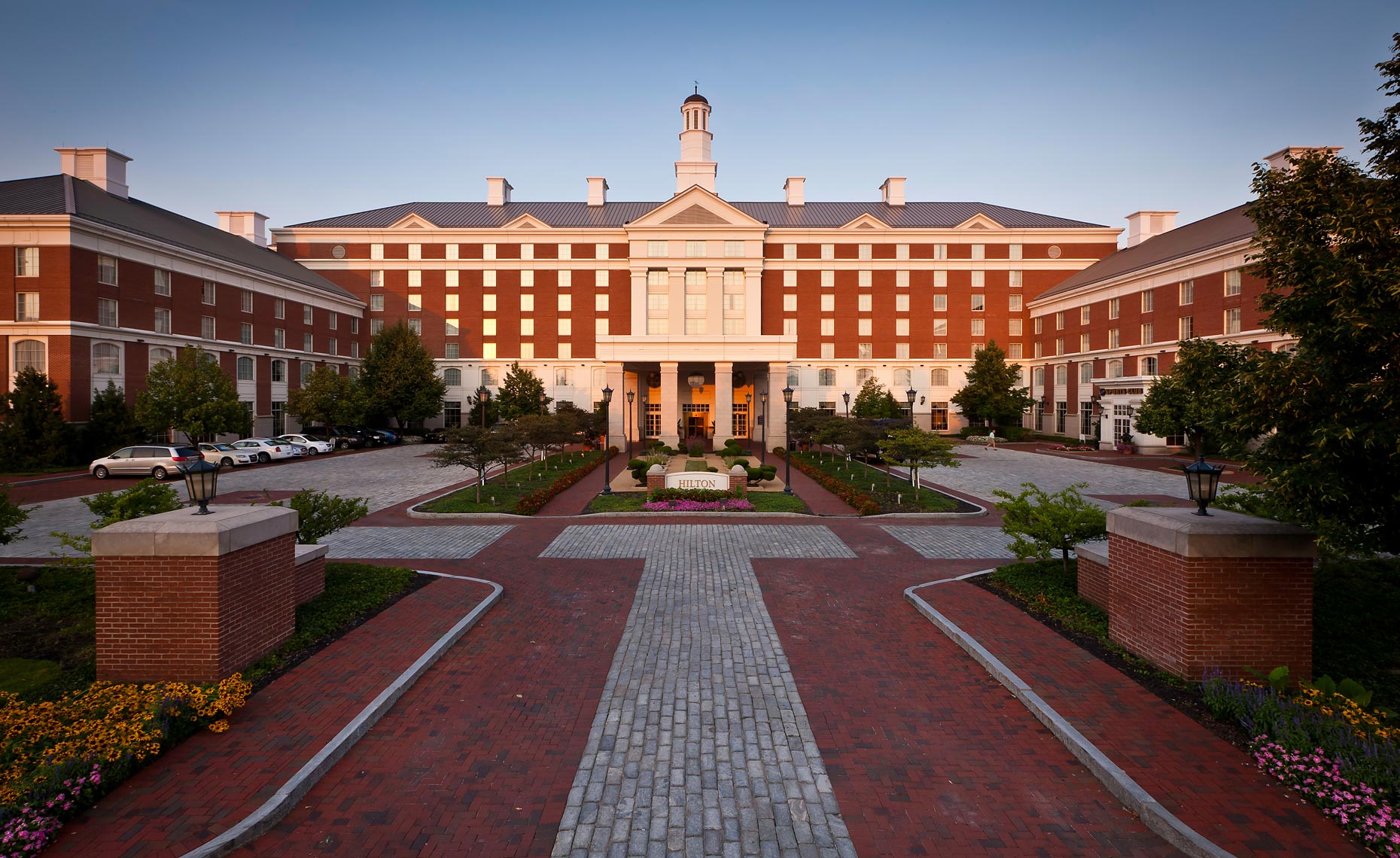 Exterior photograph of a luxury hotel resort by Charleston Beaufort South Carolina based architectural hotel and resort photographer Richard Steinberger
