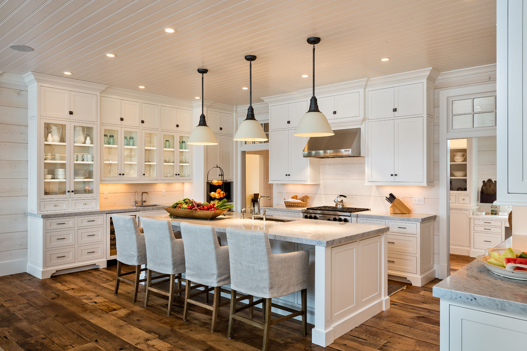 Architectural interior of residential luxury home Door County Wisconsin